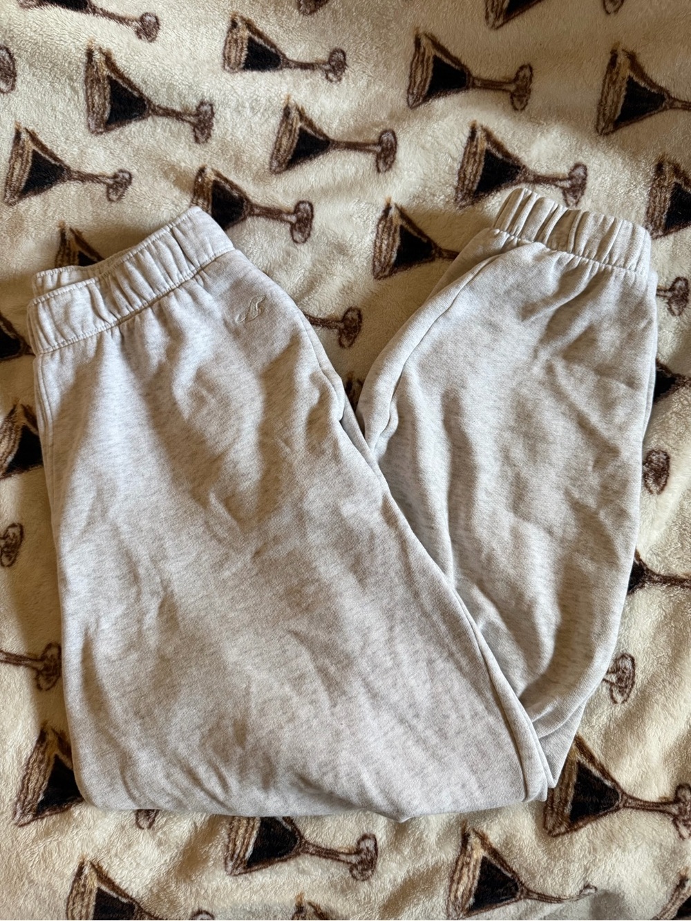Hollister Light Gray Track Joggers